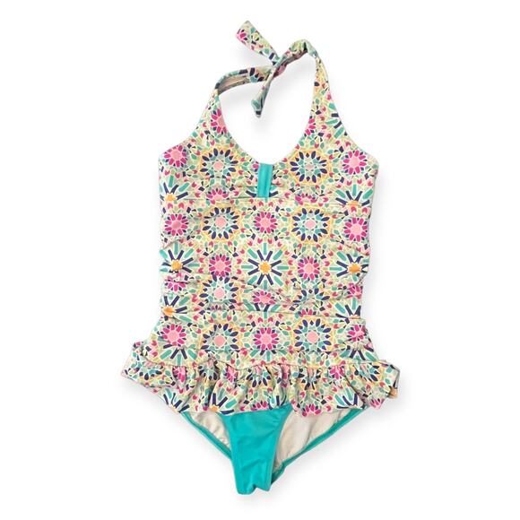 Lands End VGUC Girl's One-Piece Swimsuit. Size 12 - Picture 1 of 3